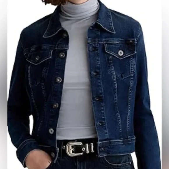 NEW. Dark Denim Jacket - Picture 1 of 4